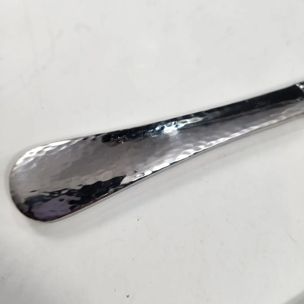 Reed & Barton RIVER Set 4 Knives Hammered Stainless 18/10 Flatware Dinner Knife